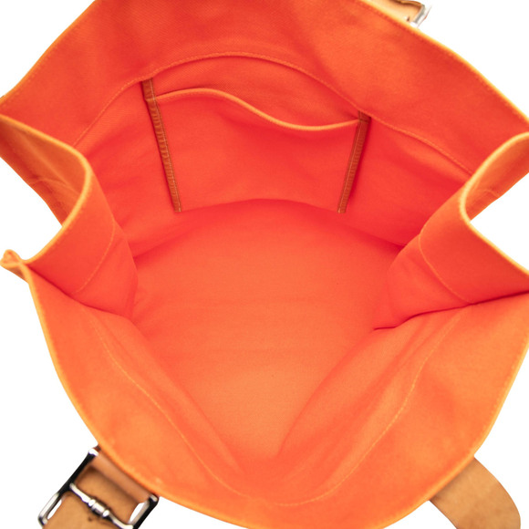 Pre-Loved Hermes Toile Etriviere Shopping Tote - Picture 4 of 8